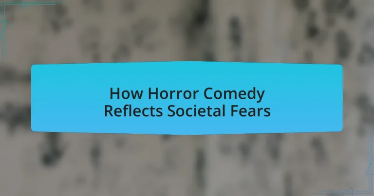 How Horror Comedy Reflects Societal Fears