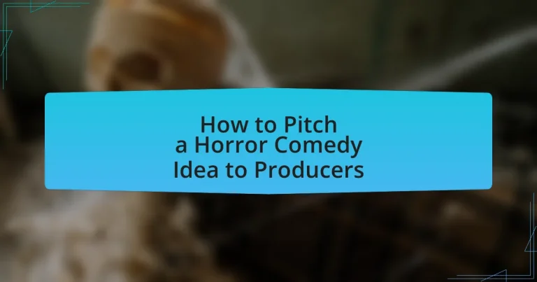How to Pitch a Horror Comedy Idea to Producers