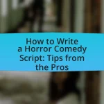 How to Write a Horror Comedy Script: Tips from the Pros