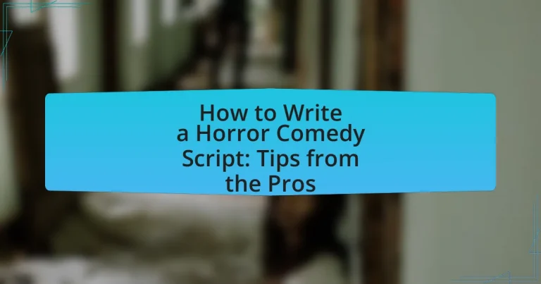 How to Write a Horror Comedy Script: Tips from the Pros