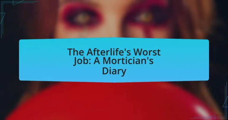 The Afterlife’s Worst Job: A Mortician’s Diary