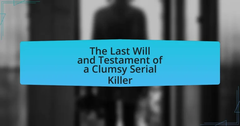 The Last Will and Testament of a Clumsy Serial Killer