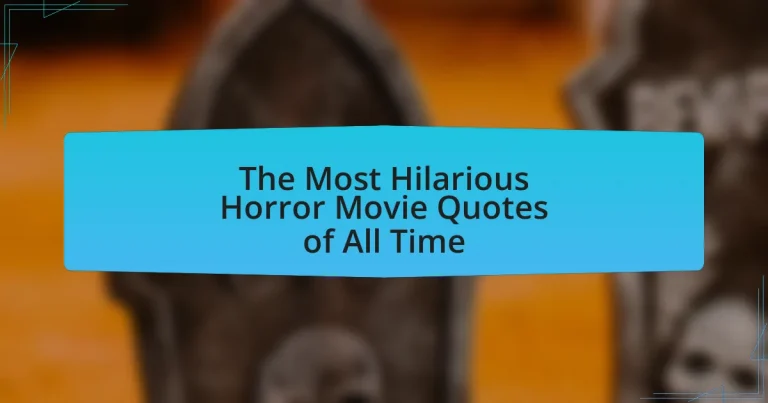 The Most Hilarious Horror Movie Quotes of All Time
