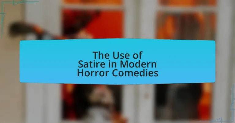 The Use of Satire in Modern Horror Comedies