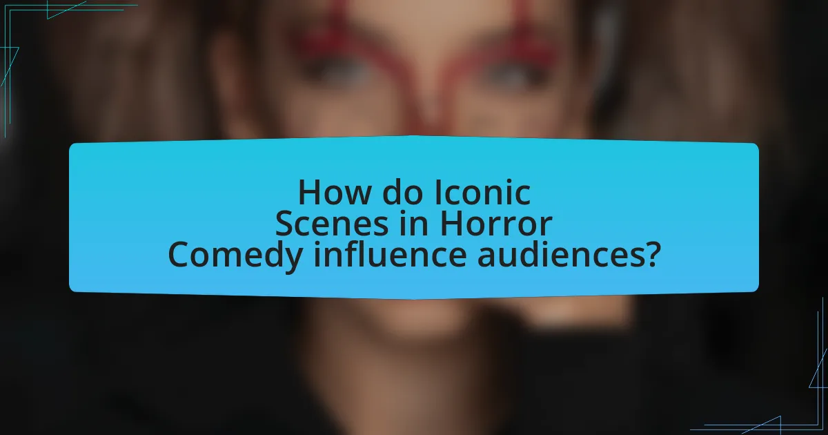 How do Iconic Scenes in Horror Comedy influence audiences?