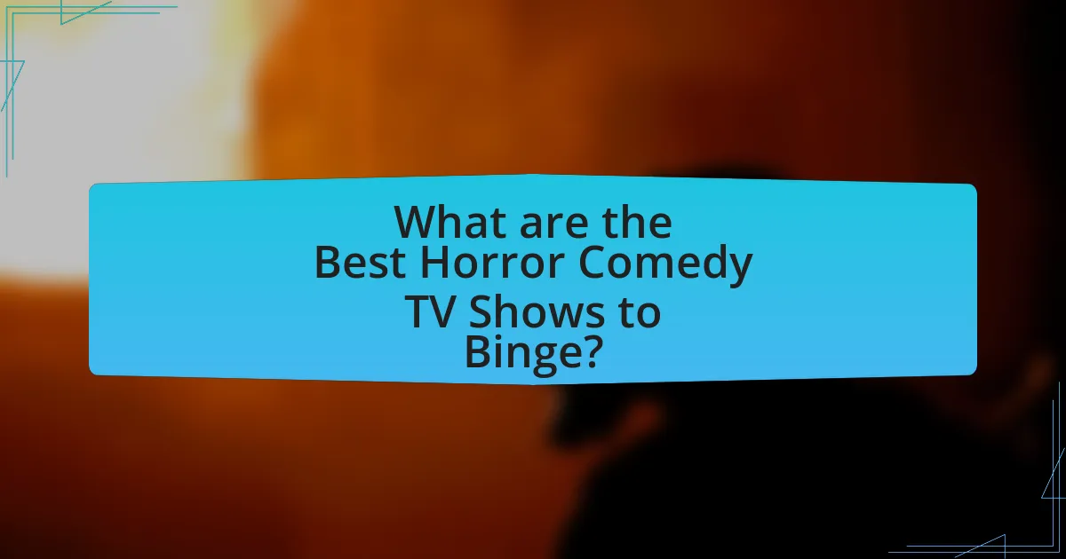 What are the Best Horror Comedy TV Shows to Binge?