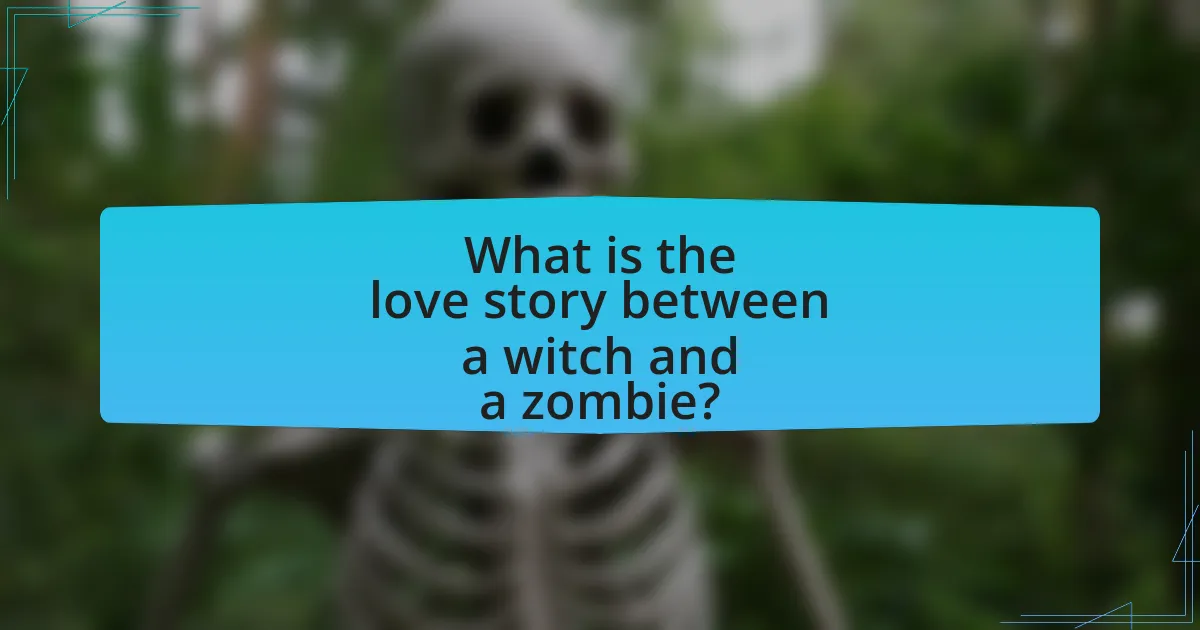 What is the love story between a witch and a zombie?